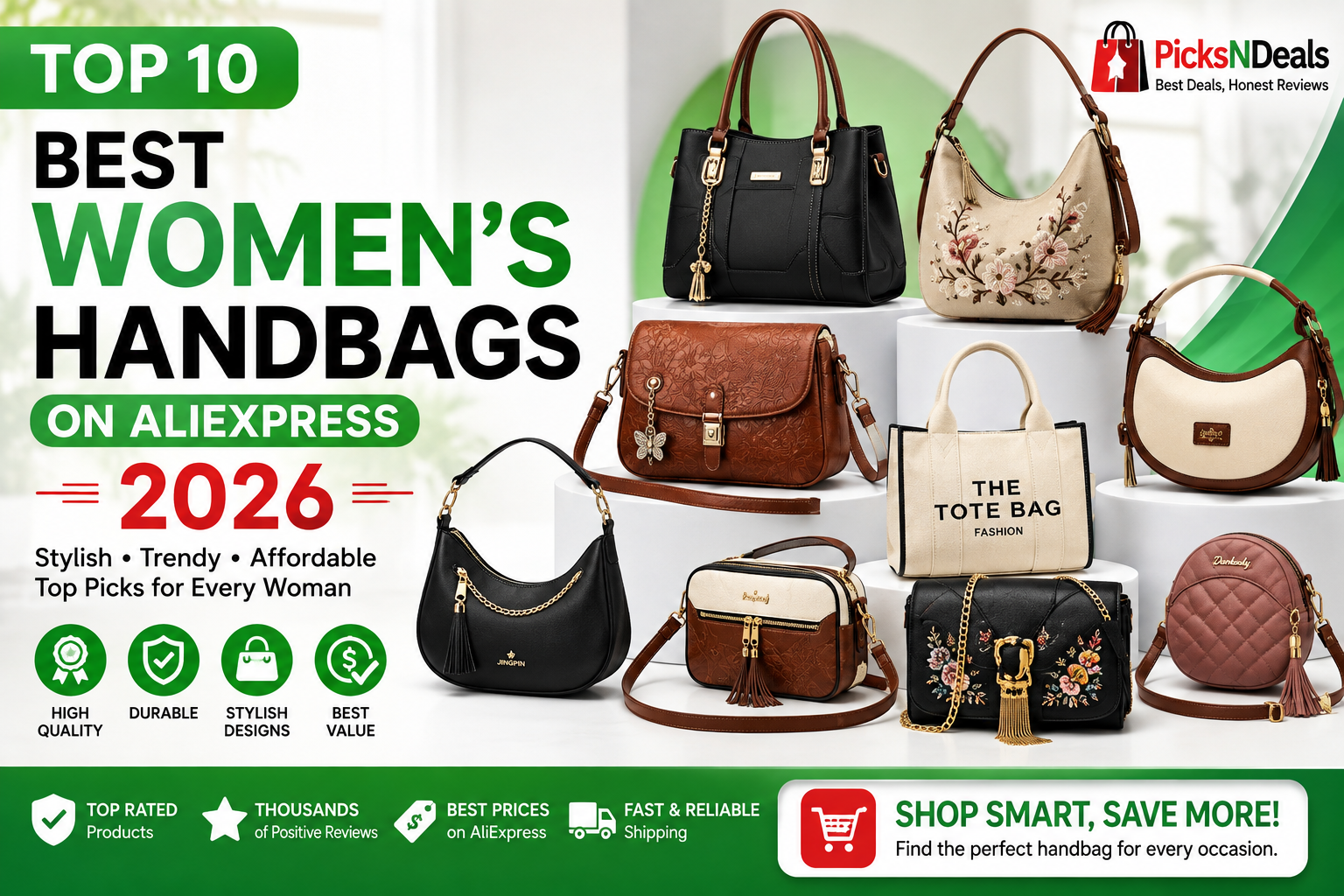 Top 10 Best Women's Handbags on AliExpress in 2026 chatgpt image aug 4, 2026, 03 34 36 pm